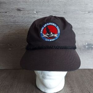 OTTO Idaho National Guard 124 Wing Vintage Black Hat